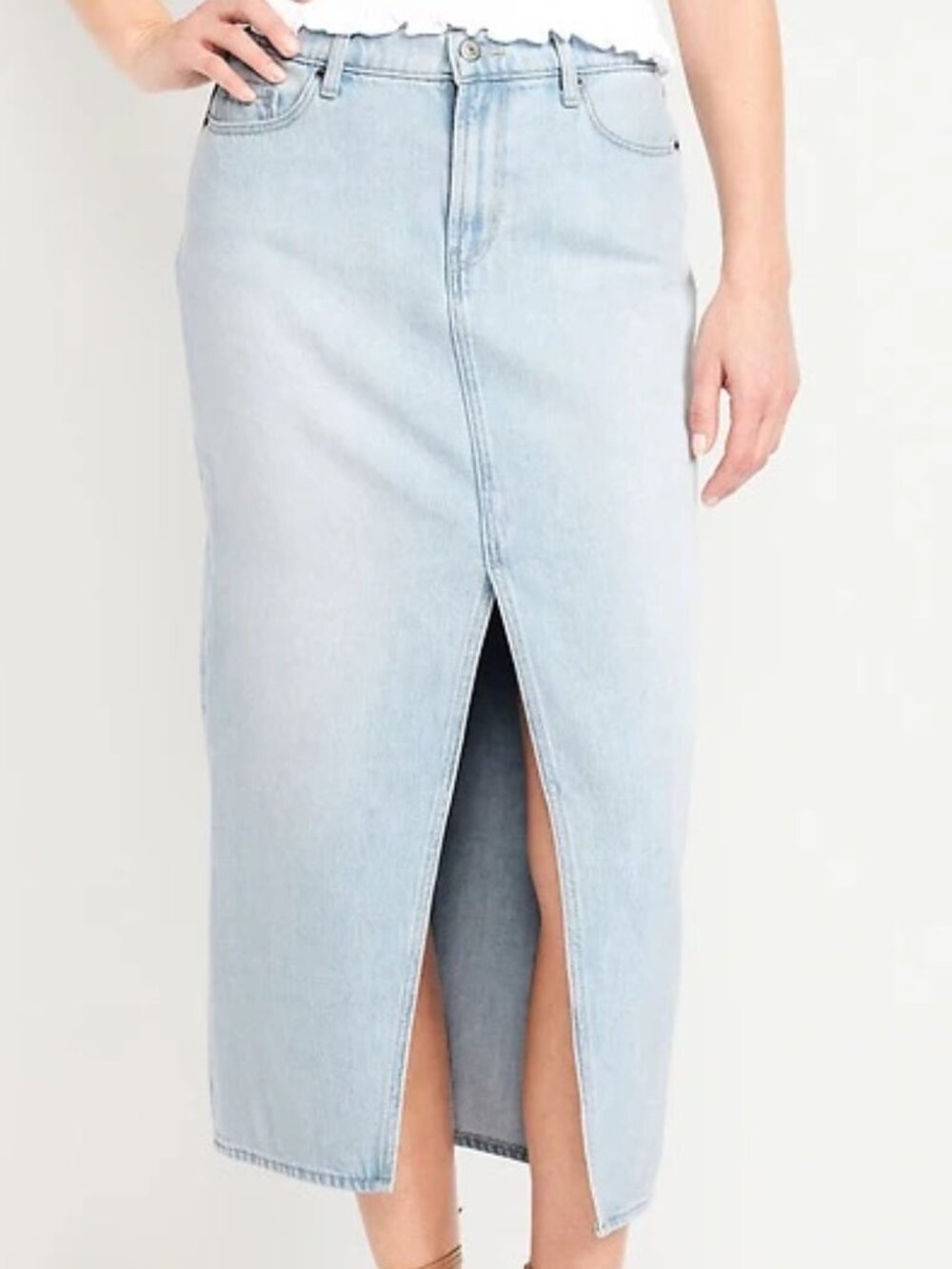 NWT Denim Skirt with Slit